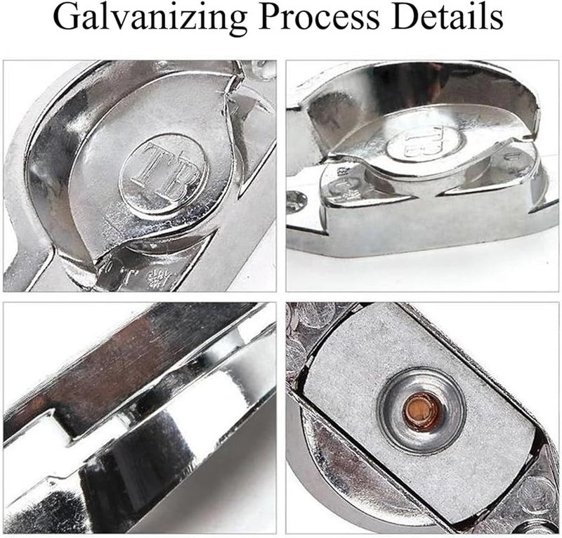 Stainless Steel Crescent Window Sash Locks 4 Pack Right Hand Sliding Windows - Image 5