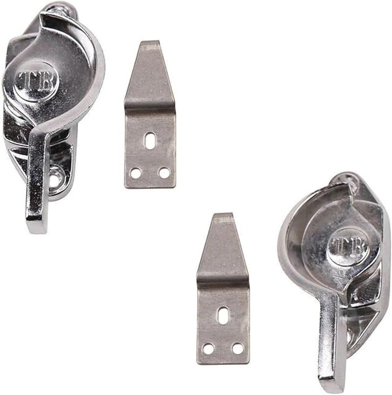 Stainless Steel Crescent Window Sash Locks 4 Pack Right Hand Sliding Windows - Image 2
