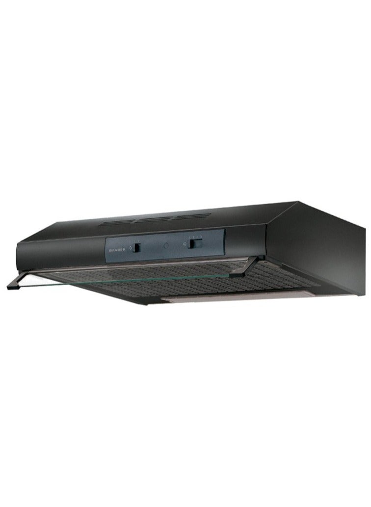 فابر Kitchen Cooker Hood, 90 cm Under-Cabinet, 305 m³/h Suction Power, 3-Speed, LED Lighting, Black, TCH04 BK19A 741 ( Made in Turkey ) 115 W 300.0557.490 Black - Image 1