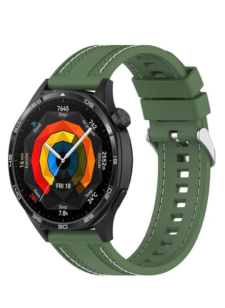 22mm Braid Nylon Silicone Strap For Watch GT5 46mm | GT5 Pro | GT4 46mm | GT2 Pro | GT2 GT3 46mm | Watch 4/4 Pro | Watch 3/3 Pro | GT3 | GT3 Pro | GT Runner - Image 1