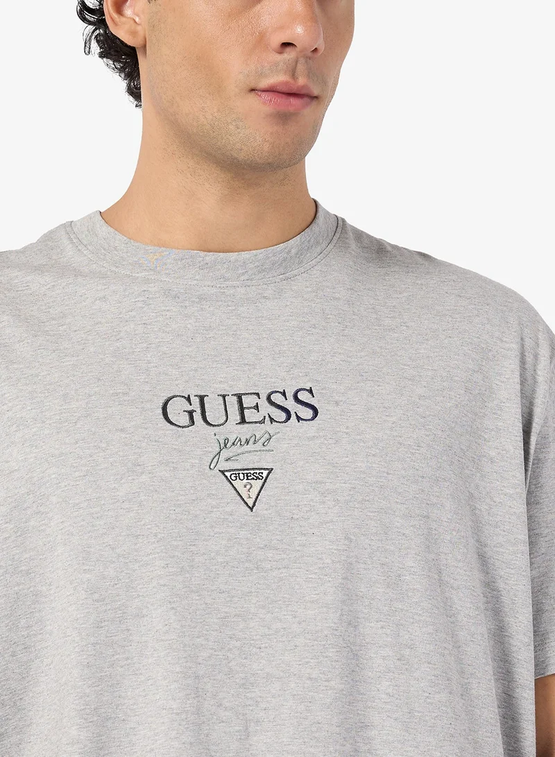 GUESS  Short Sleeve Baker Logo T-Shirt for Men | Best Price UAE