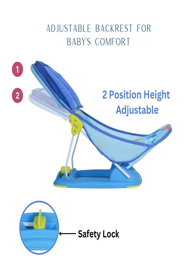 Infanto Baby Bather – Bath Chair Tub for Newborns and Infants, Adjustable, Non-Slip & Foldable Bath Seat Chair for Newborns (0-12 Months) - Image 5