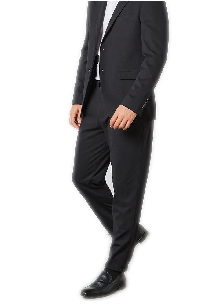 Generic Slim Tapered - Jim Flex Ankle Trouser For Men | Men'S Flex Flat Front Straight Fit Pant | Mens Trousers Office Business Work Formal Casual Smart Big Pocket Pants  - Image 4