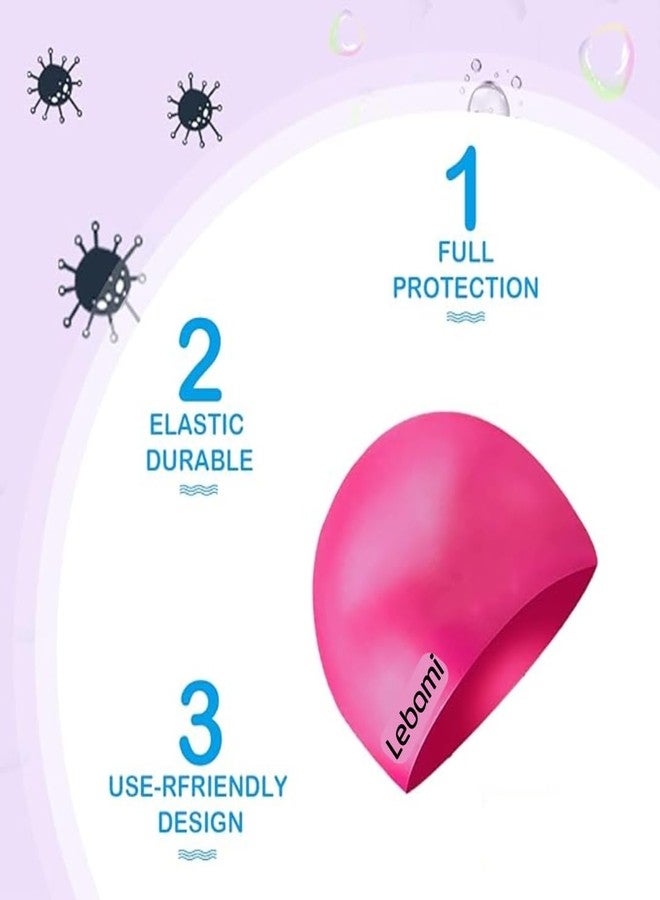 LEBAMI Swimming Kit for Kids Girls with Swimming Costume for Girls Swimming Goggles Swimming Tube Swimming Cap and Swimming Pool Accessories | Pink - Image 4