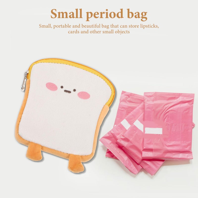 Reusable Waterproof Period Pouch Portable Sanitary Napkin Holder Zipper Bag - Image 5