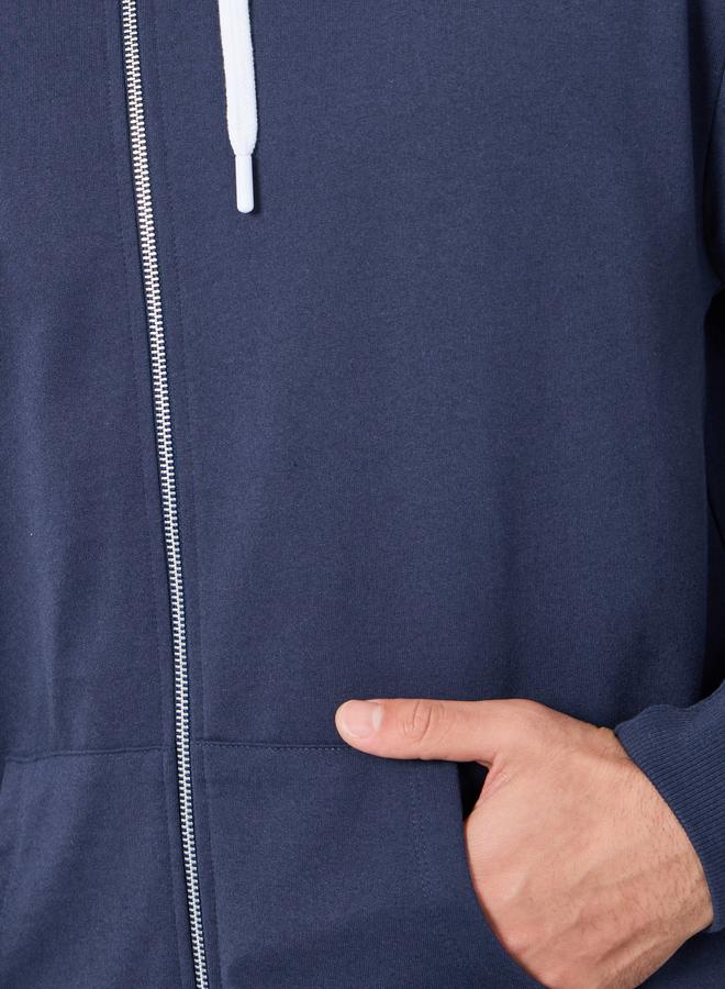 Styli Relaxed Fit Zip Hoodie with Contrast Drawcord - Image 4