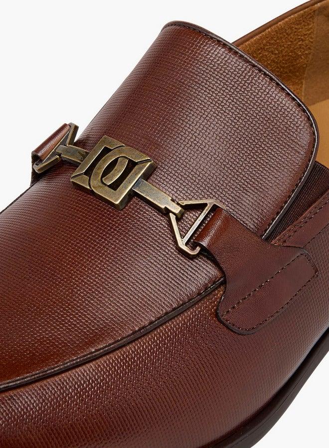 DUCHINI Men's Metal Accent Slip-On Loafers - Image 4