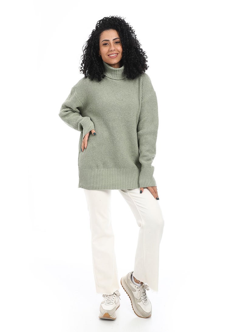 سيزار بلوفر صوف حريمي ب رقبة عالية - Image 1