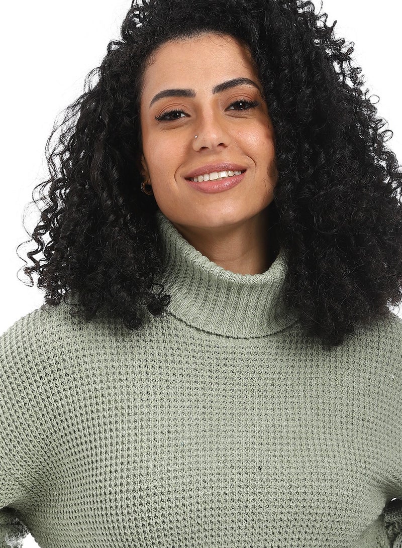 سيزار بلوفر صوف حريمي ب رقبة عالية - Image 3