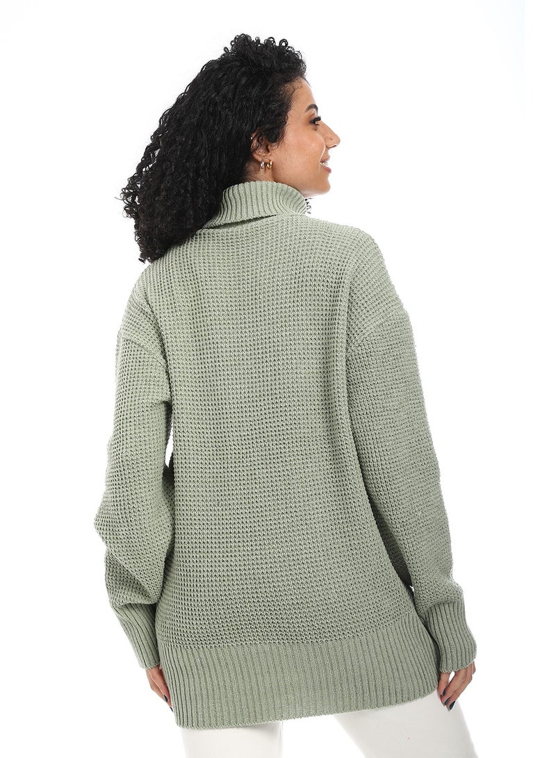 سيزار بلوفر صوف حريمي ب رقبة عالية - Image 4