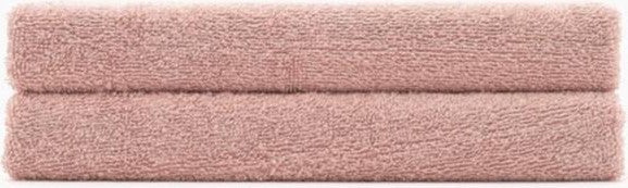 Kilim Patterned Jacquard Set of 2 Hand Towels 50 x 90 - Dusty Rose
