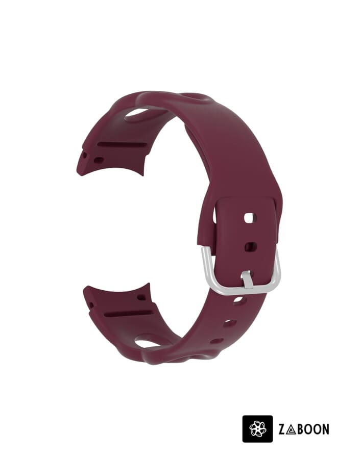 Zaboon Replacement Watch Band For Samsung Galaxy Watch4 40/44mm / Watch4 Classic 42/46mm Hollow Double Circle Silicone - Image 2