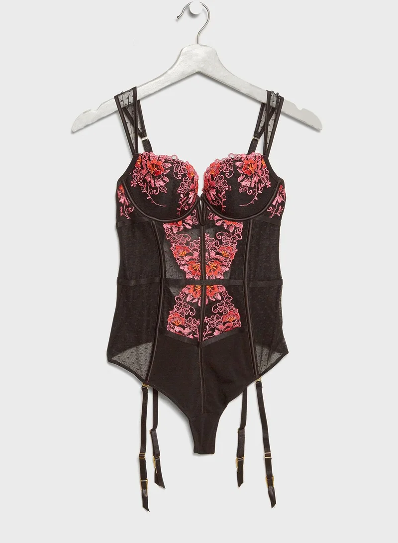 Ann Summers Mesh Embroidered Corset