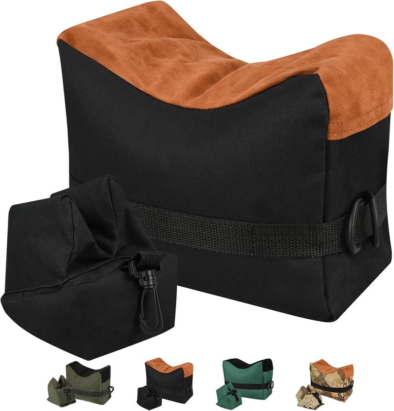 Ruby Q Shooting Rest Bags, Unfilled Rest Front & Rear Support Sandbag Stand Holders with 600 Denier Polyester for Rifle Hunting (Bags Come unfilled) - Image 1
