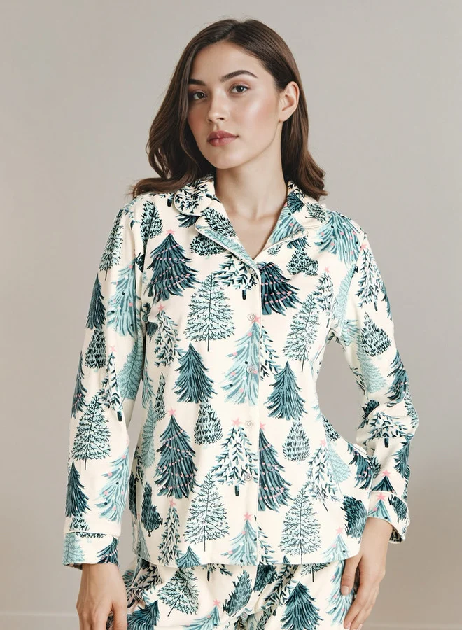 سبلاش فيڤ طقم بيجامة مطبوع