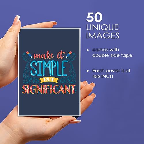 PAPER PLANE DESIGN Inspirational Motivational Quotes Wall Abstract Poster- (PACK OF 50) (B) - Image 2