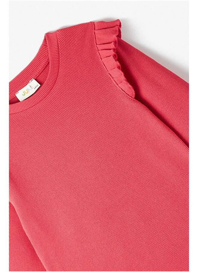 جون June Girl Ruffle Sleeves Camisole Set Fuchsia
