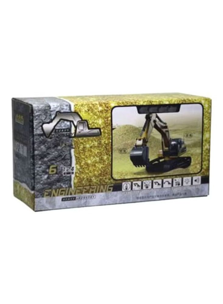 Dreamzon Heavy Metal Excavator Model Free Wheeler Die Cast Construction Toy 1:24 Scale - Image 3