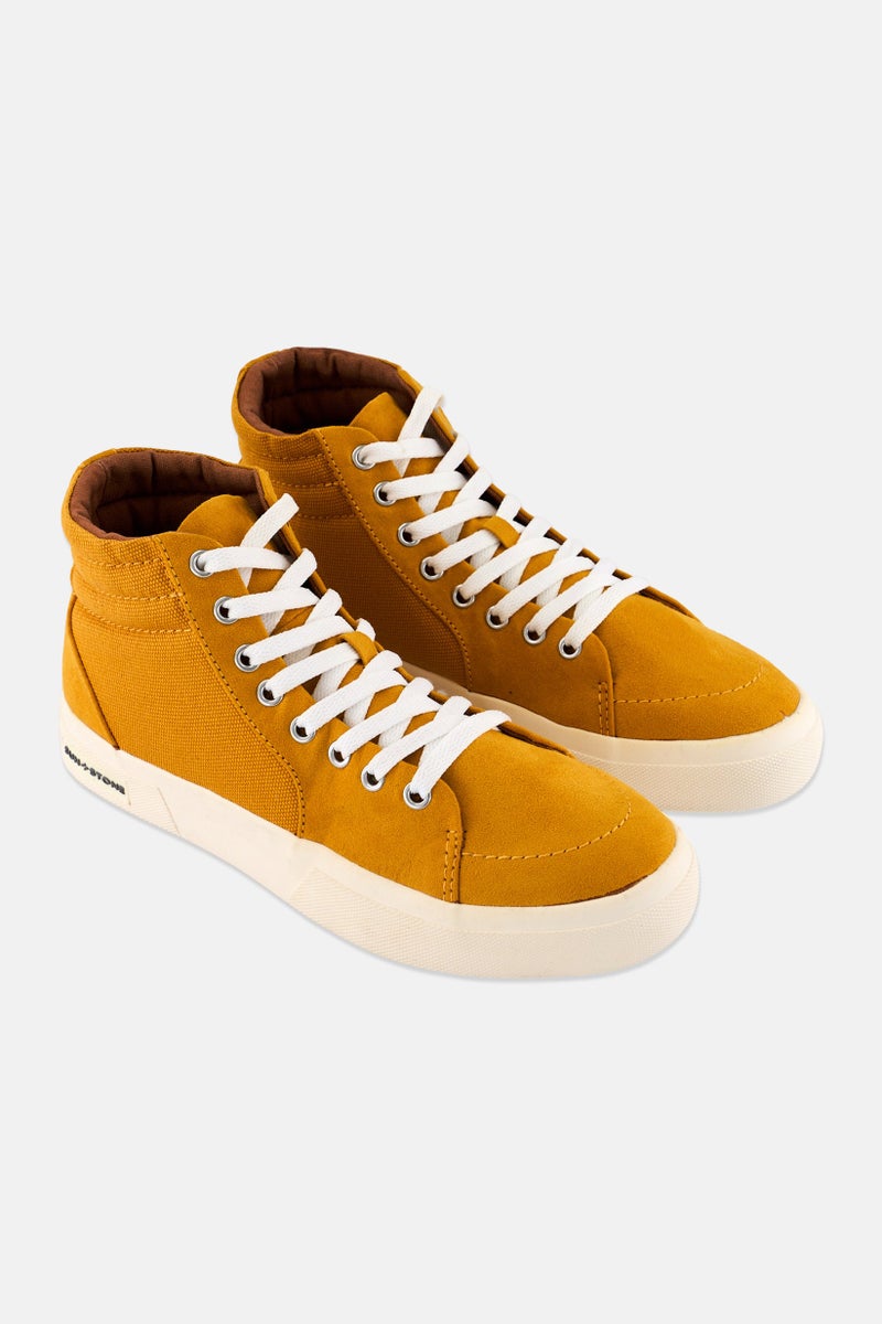 Sun Stone Men Jett Medium High Cut Casual Shoes, Mustard - Image 1