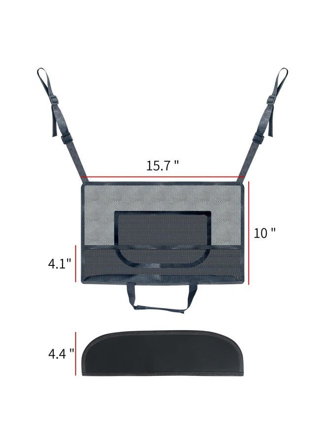 DSOAR Car Net Pocket Handbag Holder Between Seats Universal Seat Back Storage Mesh Bag for Phone Purse and Smaller Items Barrier of Pet Kids - Image 2