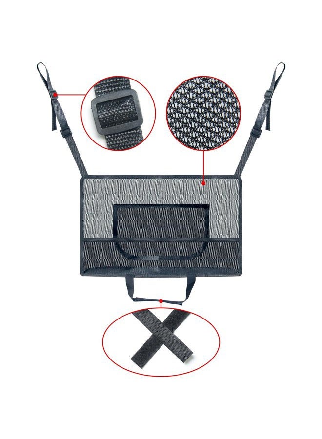 DSOAR Car Net Pocket Handbag Holder Between Seats Universal Seat Back Storage Mesh Bag for Phone Purse and Smaller Items Barrier of Pet Kids - Image 3