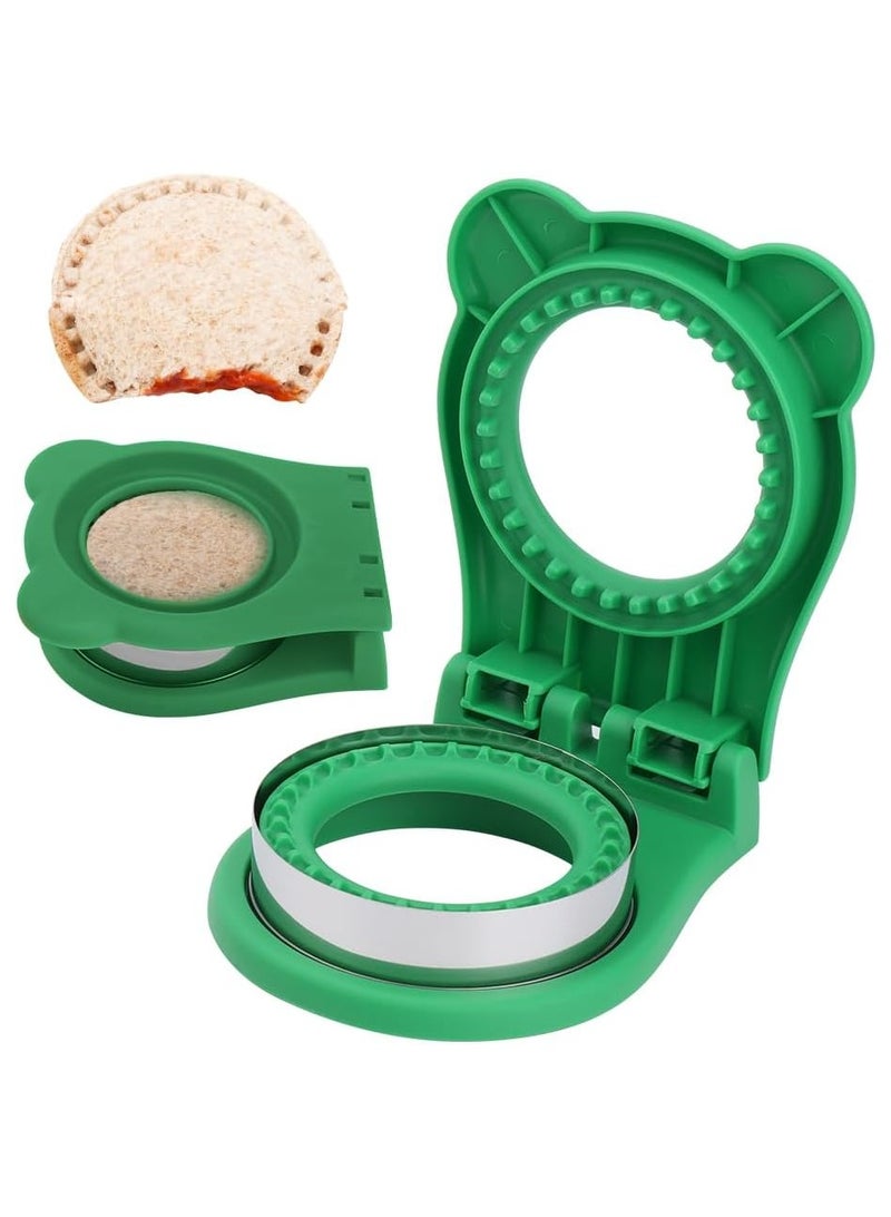 Sandwich Cutter and Sealer for Kids, 2Pcs Uncrustable Sandwich Maker and Decruster set,DIY Decruster Pocket Sandwiches, Great for Breakfast Sandwich Maker, Lunchbox and Bento Box - Image 1