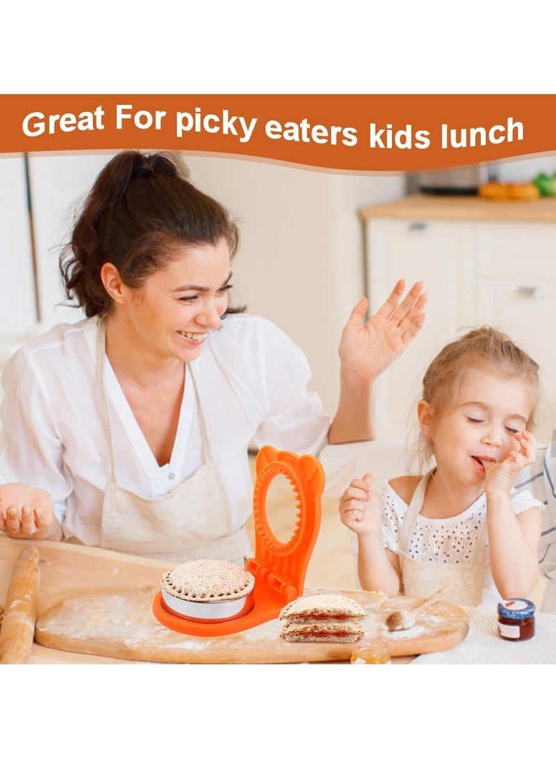 Sandwich Cutter and Sealer for Kids, 2Pcs Uncrustable Sandwich Maker and Decruster set,DIY Decruster Pocket Sandwiches, Great for Breakfast Sandwich Maker, Lunchbox and Bento Box - Image 5