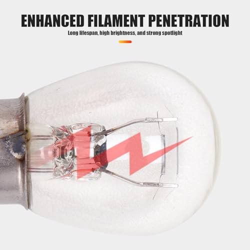 GKmow 10 PCS Car Brake Bulb, 1016 12V 21/5W BAY15D High Low Foot Dual Beam Turning Light, Super Bright Light Tail Light Replacement, Universal Brake Marker Bulb for Most Cars (Transparent #01) - Image 3