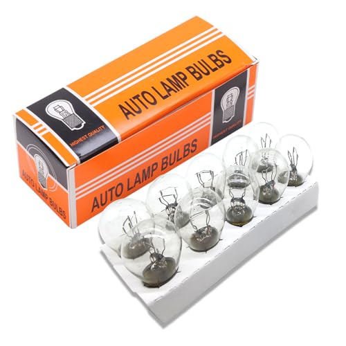 GKmow 10 PCS Car Brake Bulb, 1016 12V 21/5W BAY15D High Low Foot Dual Beam Turning Light, Super Bright Light Tail Light Replacement, Universal Brake Marker Bulb for Most Cars (Transparent #01) - Image 1