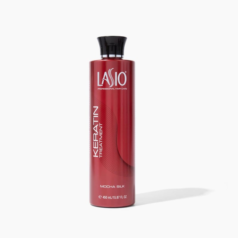 Lasio Mocha Silk Keratin Treatment Serum  1587 Fl Oz  Hydrated FrizzFree Hair  Infused with Cacao Oil  Reduces 90 of Curls for 2b  4c Hair  Fume Free