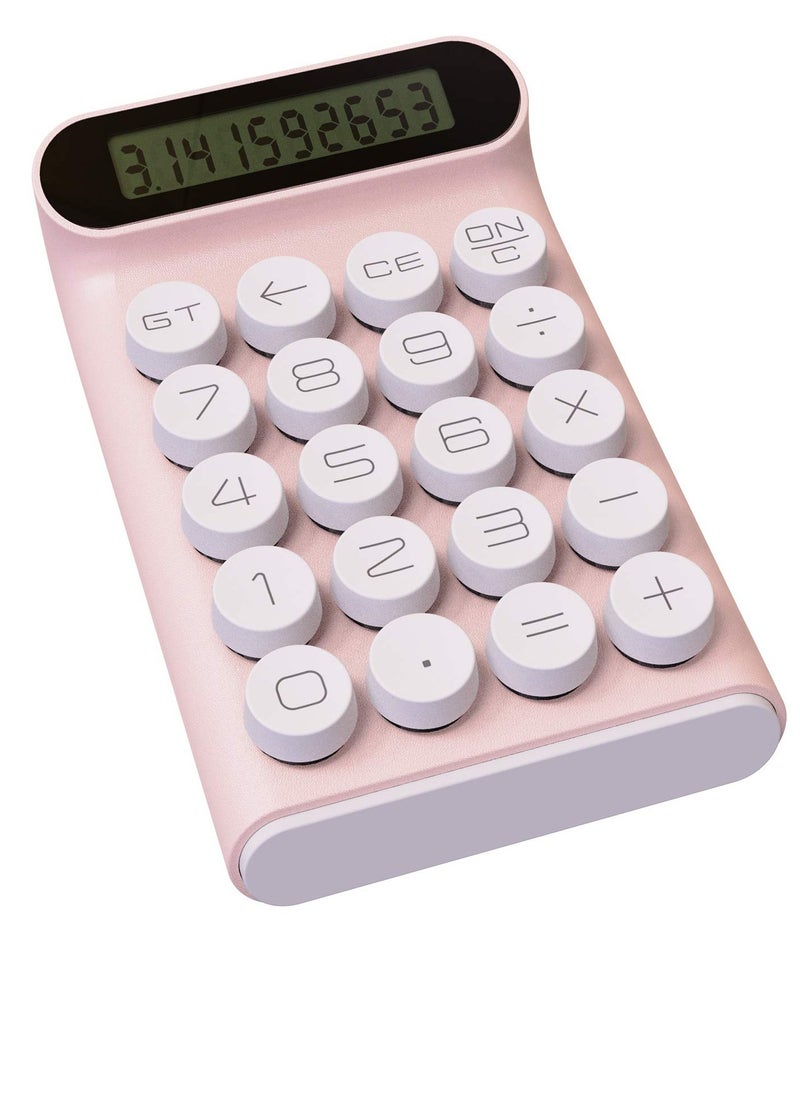 SYOSI Mechanical Switch Calculator, Handheld for Daily and Basic Office,10 Digit Large LCD Display (Pink)  - Image 5