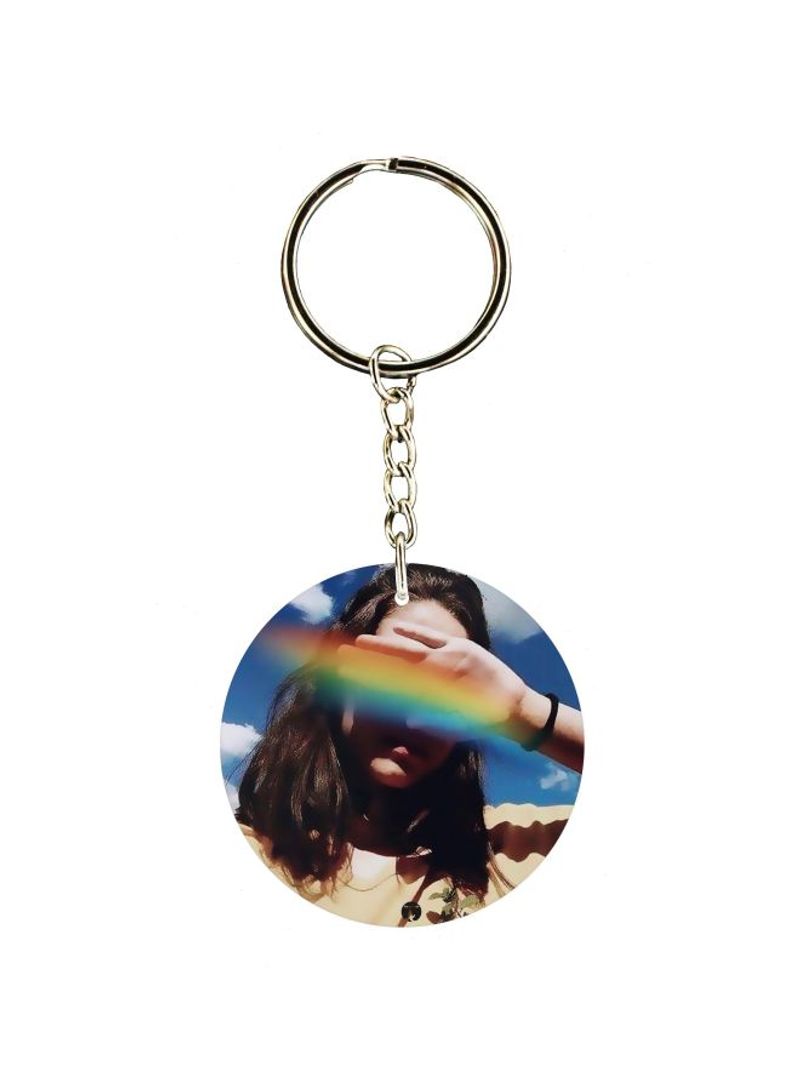 Cartoon Themed Single Sided Keychain