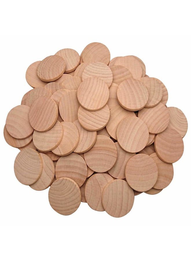 Axe Sickle 1.5 inch Natural Wood Slices Unfinished Round Wood Coins for Arts & Crafts Projects, Board Game Pieces, Ornaments, 100 per Pack. - Image 1