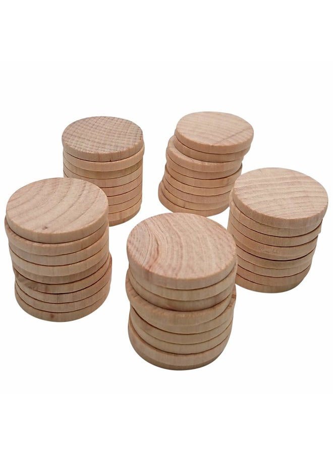 Axe Sickle 1.5 inch Natural Wood Slices Unfinished Round Wood Coins for Arts & Crafts Projects, Board Game Pieces, Ornaments, 100 per Pack. - Image 3