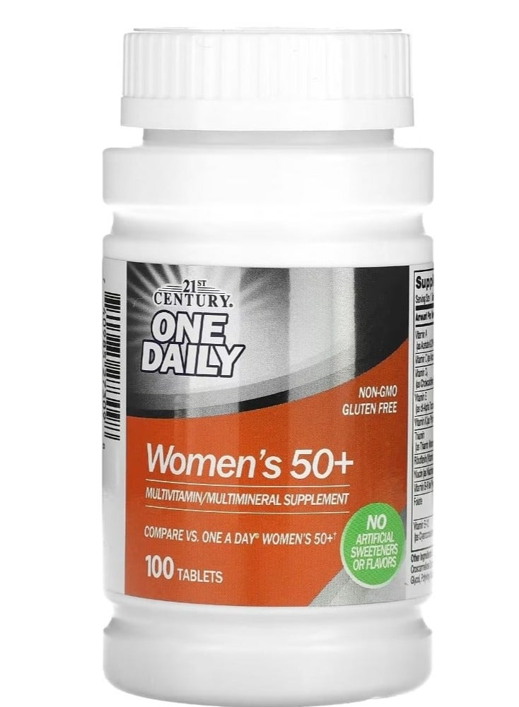 21st Century One Daily Women's 50+ Multivitamin Multimineral 100 Tablets - Image 2