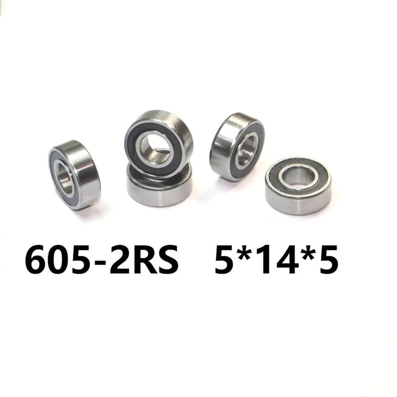 5pcs 604 2RS Miniature Deep Groove Ball Bearings 8x22x7mm Rubber Sealed for Scooters - Image 3