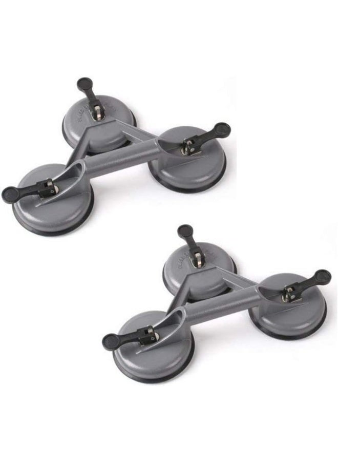 Royal Apex Heavy Duty Suction Cup Aluminium Glass Lifter Sucker Pad Carrying Grabbing Tile Puller Gripper For Lifting And Moving Glass, Floor, Window, Tile, Granite And Doors - Image 1