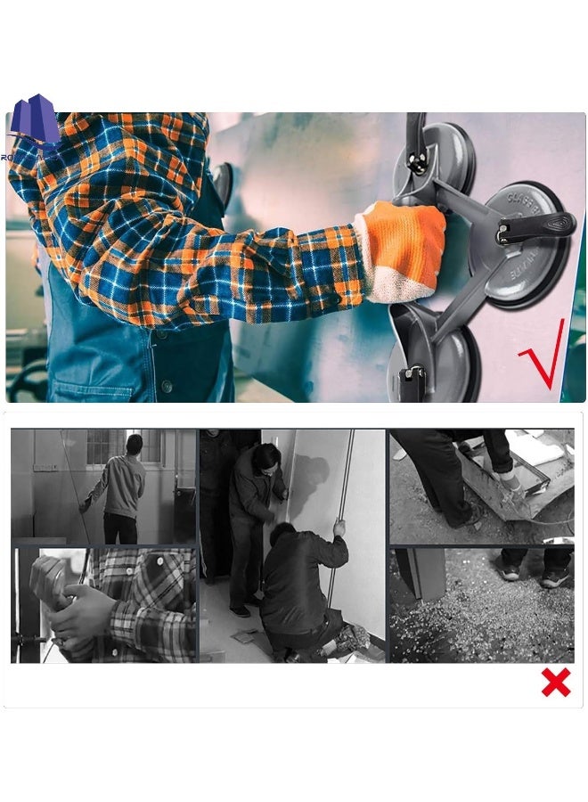 Royal Apex Heavy Duty Suction Cup Aluminium Glass Lifter Sucker Pad Carrying Grabbing Tile Puller Gripper For Lifting And Moving Glass, Floor, Window, Tile, Granite And Doors - Image 4