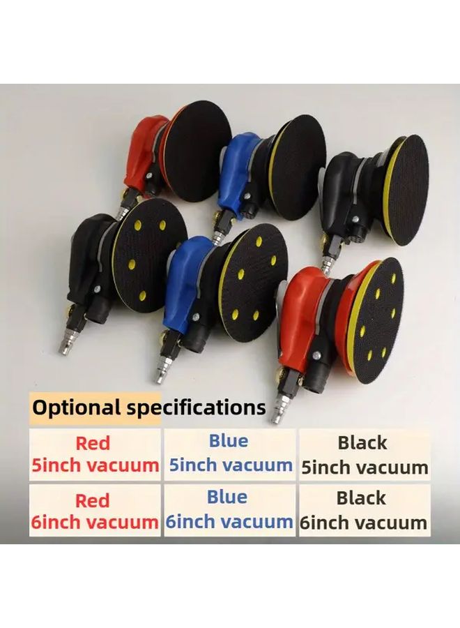 5 Inch Blue Pneumatic Polishing Machine With Vacuum Attachment For Grinding Finishing - Image 3