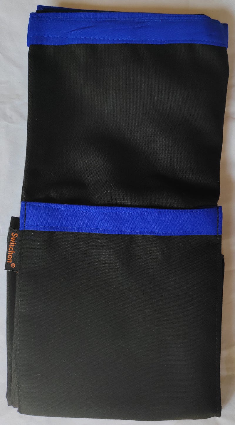 Switchon Polyester Waist Multipurpose Free Size unisex Apron - Proudly Made in India (Black Blue) - Image 2