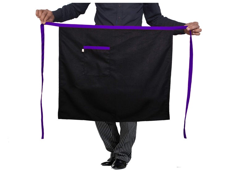 Switchon Polyester Waist Multipurpose Free Size unisex Apron - Proudly Made in India (Black Blue) - Image 5
