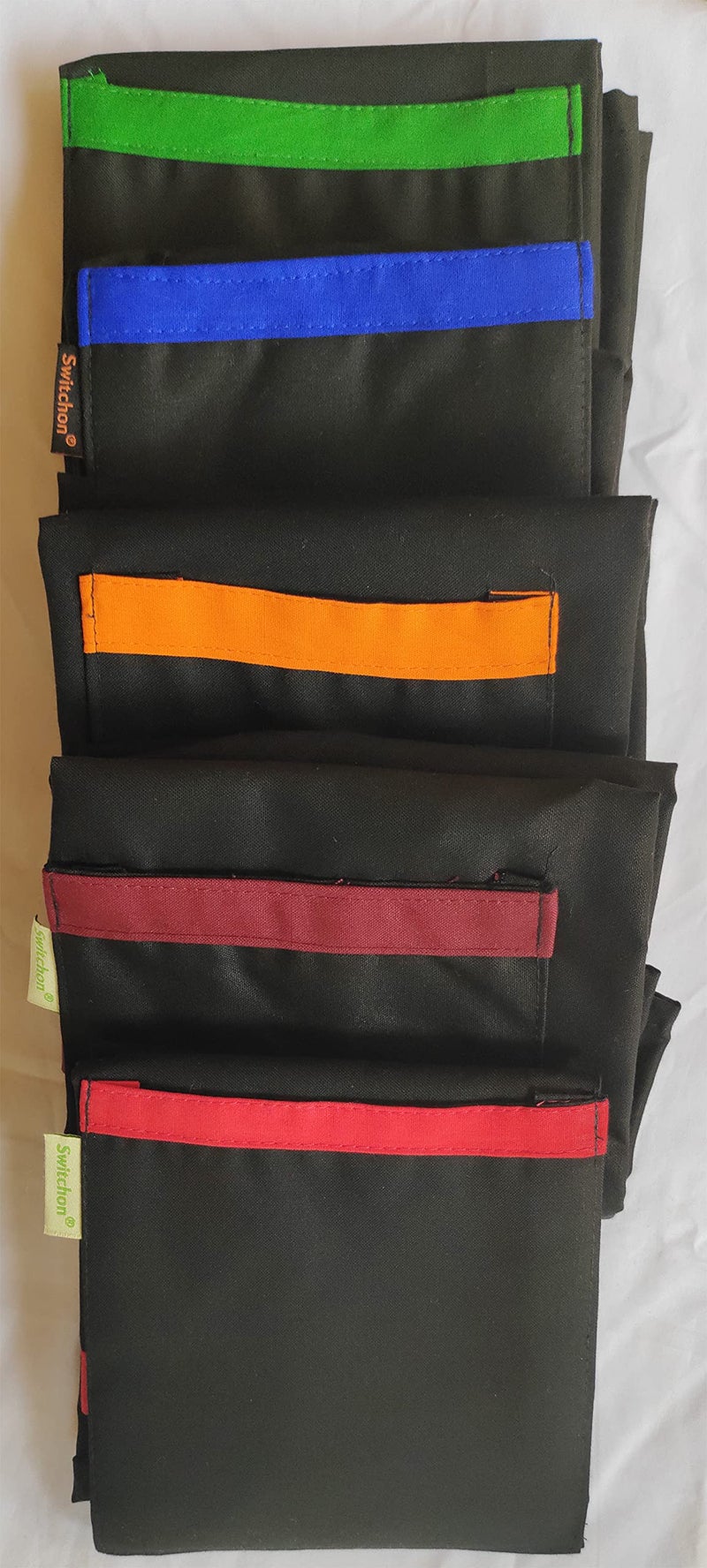 Switchon Polyester Waist Multipurpose Free Size unisex Apron - Proudly Made in India (Black Blue) - Image 3