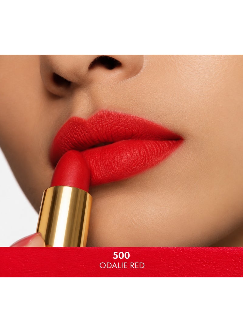 غوتشي أحمر شفاه GUCCI Rouge À Lèvres Satin – 500 ODALIE RED | لون شفاه ساتان - Image 4