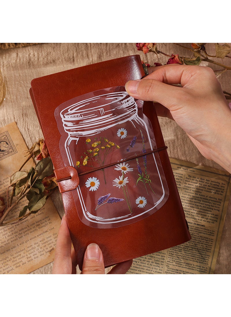 Generic - Yuezhen Nature Series Handbook Sticker Bag pvc Plant Flower Retro Material Paper Children's Handbook Sticker - Image 1