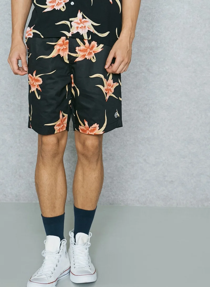 HUF Rakuen Floral Print Shorts
