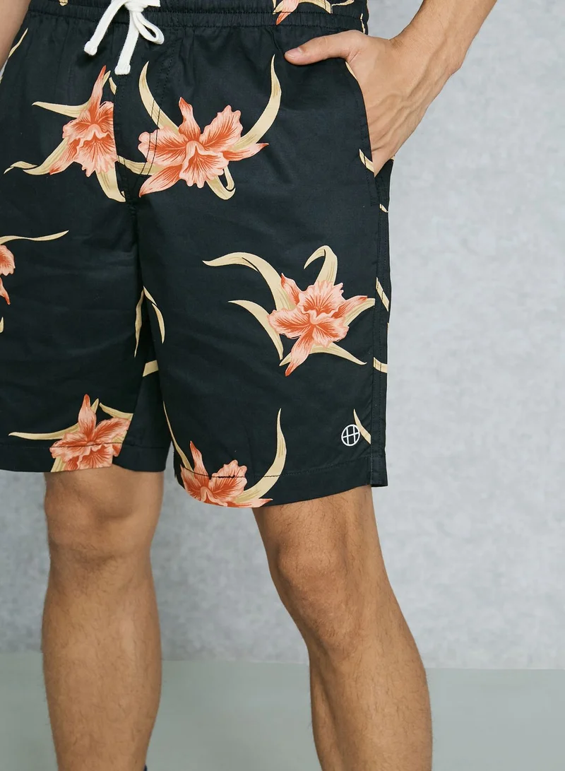 HUF Rakuen Floral Print Shorts