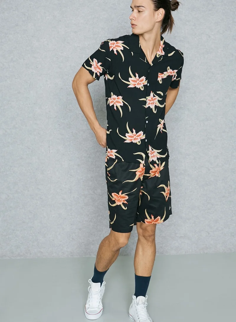 HUF Rakuen Floral Print Shorts