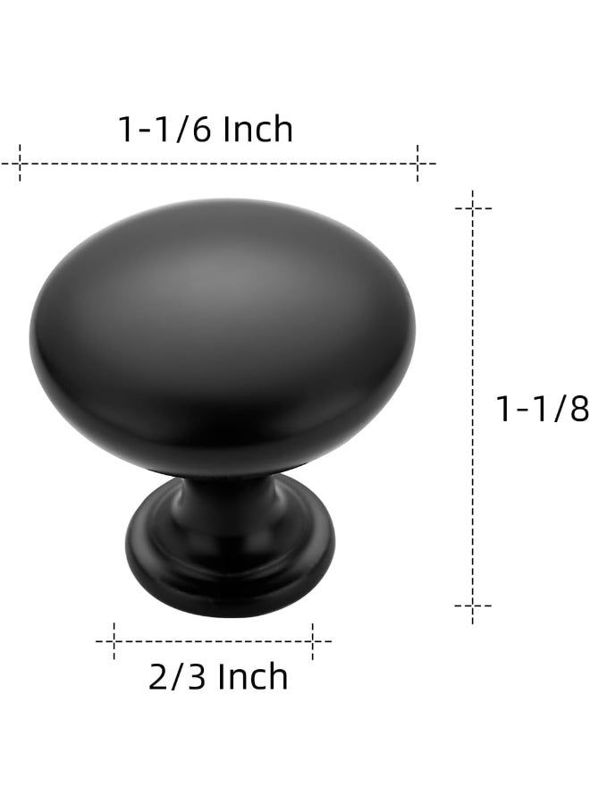 Ravinte 10 Pack Matte Black Zinc Cabinet Knobs and Pulls for Kitchen and Dresser Drawers - Image 3