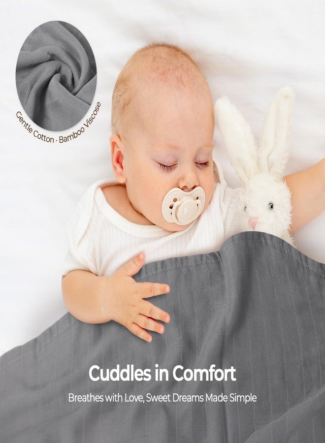 CottCare Muslin Swaddle Blankets for Babies, 4-Pack Ultra Soft Breathable Receiving Blankets, Large 45''x45'' Baby Wraps for Boys Girls, Newborn Essentials Shower Gifts - Image 4