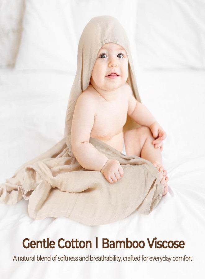 CottCare Muslin Swaddle Blankets for Babies, 4-Pack Ultra Soft Breathable Receiving Blankets, Large 45''x45'' Baby Wraps for Boys Girls, Newborn Essentials Shower Gifts - Image 3
